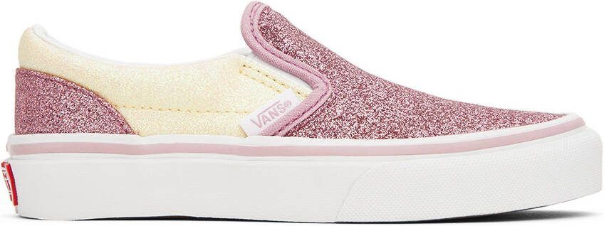 Vans Kids Pink  Off-White Sk8-Hi Zip Little Kids Sneakers - Picture 5