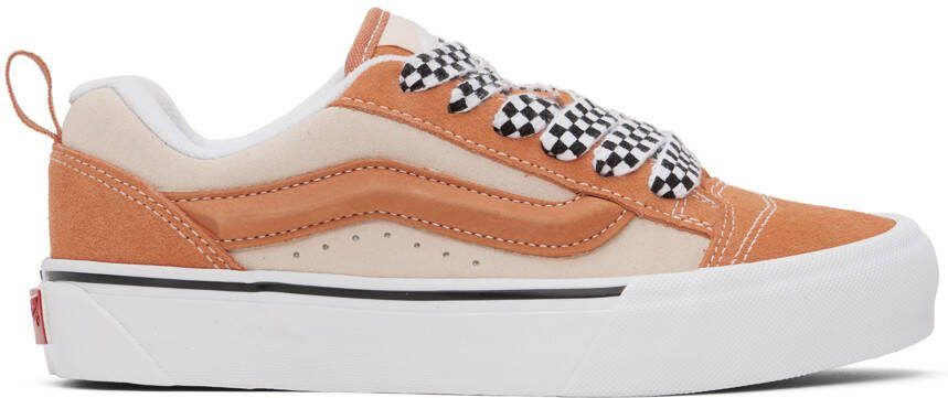 Vans Orange  Beige Knu Skool VLT LX Sneakers - Picture 5