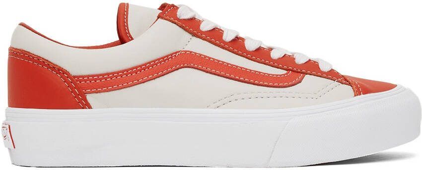 Vans Orange  White Style 36 VLT LX Sneakers - Picture 5
