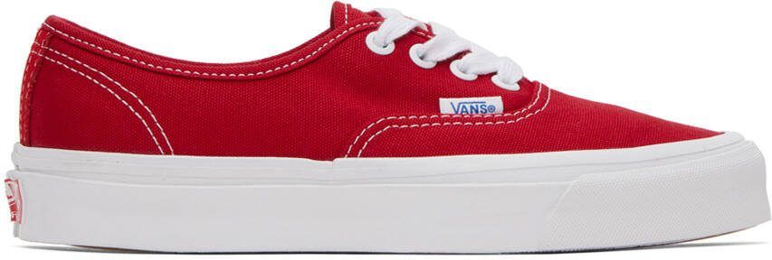 Vans Red OG Authentic LX Sneakers - Picture 5