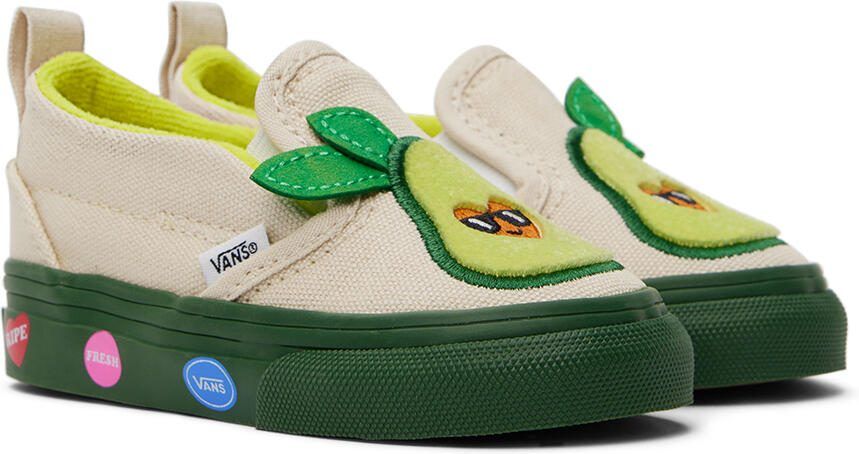 Vans Baby Off-White Slip-On V Cado Sneakers - Picture 2