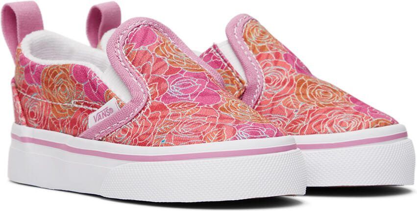 Vans Baby Pink Slip-On V Sneakers - Picture 2