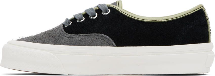 Vans Black  Gray OG Authentic LX Sneakers - Picture 3