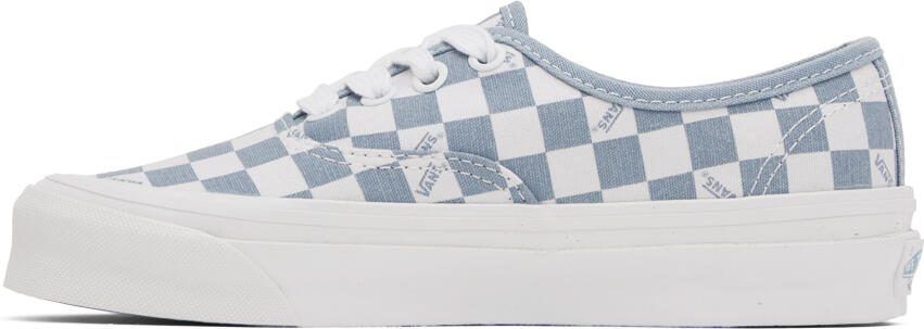 Vans Blue  White OG Authentic LX Sneakers - Picture 3