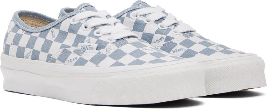 Vans Blue  White OG Authentic LX Sneakers - Picture 2