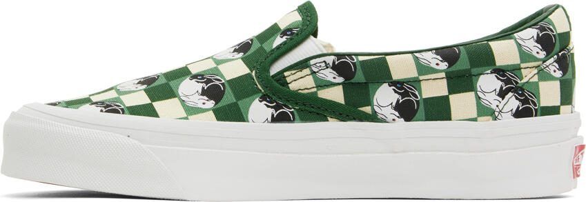 Vans Green  Off-White BILLY's TOKYO Edition OG Classic Slip-On Sneakers - Picture 4