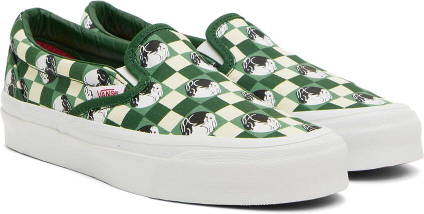 Vans Green  Off-White BILLY's TOKYO Edition OG Classic Slip-On Sneakers - Picture 2