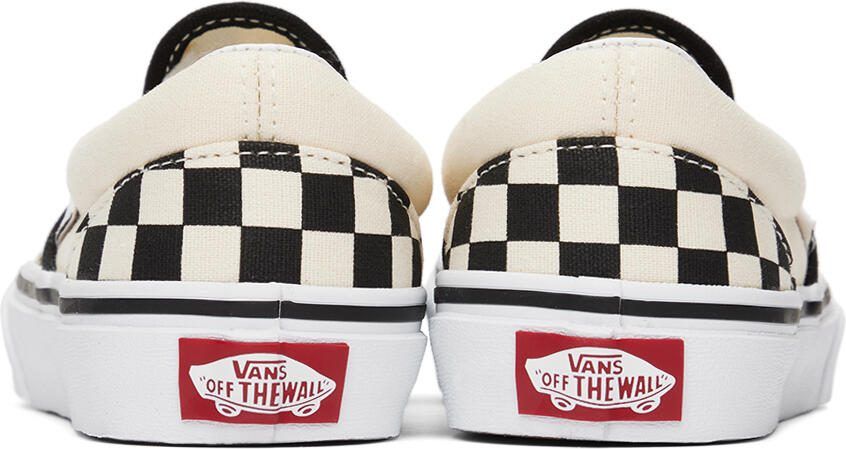Vans Kids Black  Off-White Classic Slip-On Little Kids Sneakers