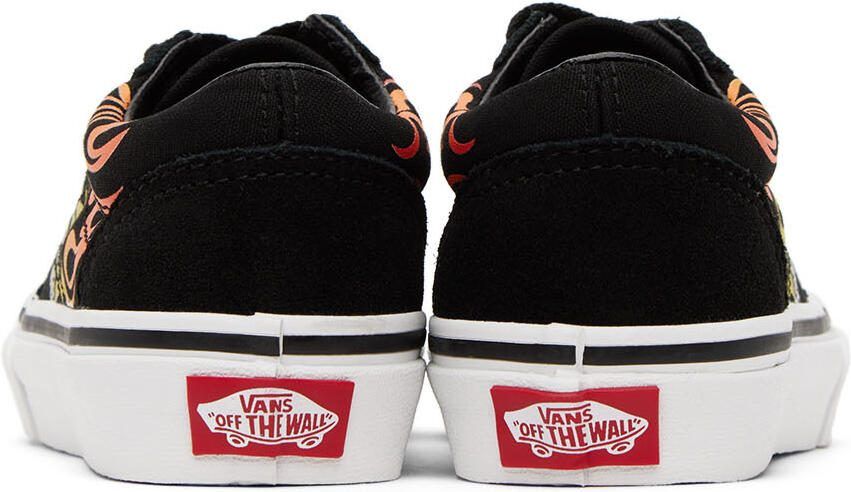 Vans Kids Black  Red Old Skool Big Kids Sneakers