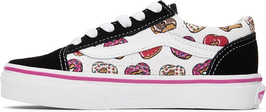 Vans Kids Black  White Old Skool Little Kids Sneakers - Picture 3