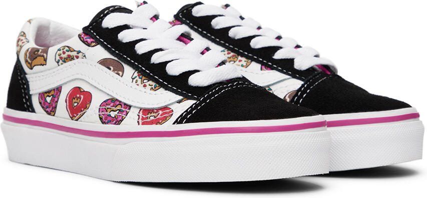 Vans Kids Black  White Old Skool Little Kids Sneakers - Picture 2