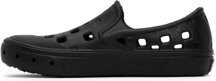 Vans Kids Black Slip-On TRK Little Kids Sneakers - Picture 3