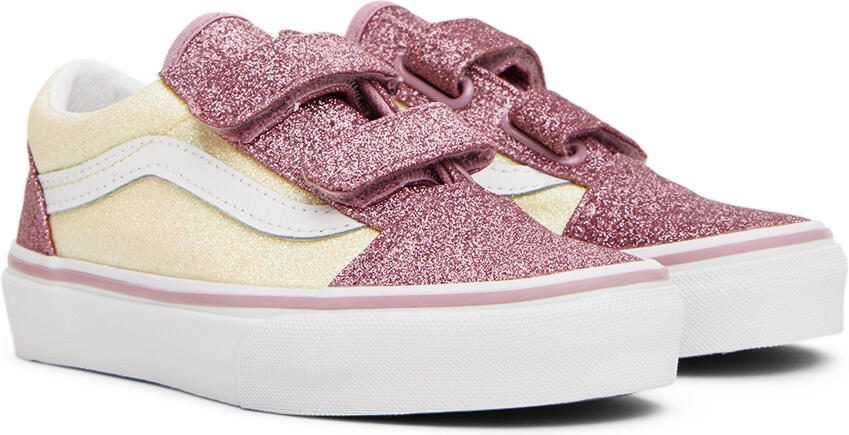 Vans Kids Pink  Off-White Old Skool V Little Kids Sneakers - Picture 2