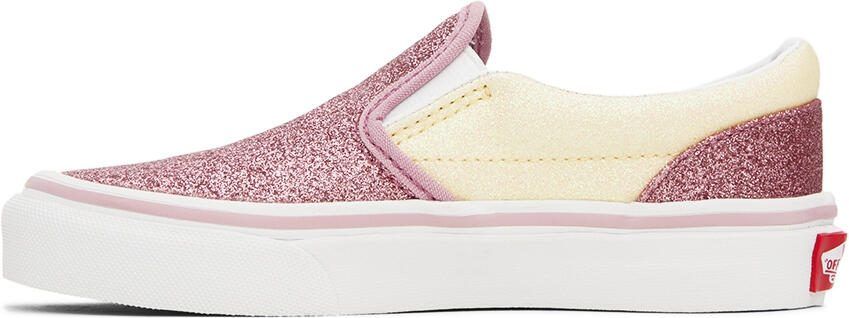 Vans Kids Pink  Off-White Sk8-Hi Zip Little Kids Sneakers - Picture 4