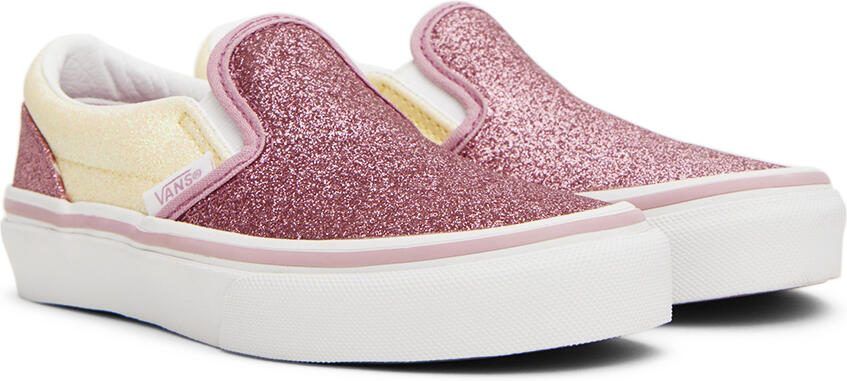 Vans Kids Pink  Off-White Sk8-Hi Zip Little Kids Sneakers - Picture 3