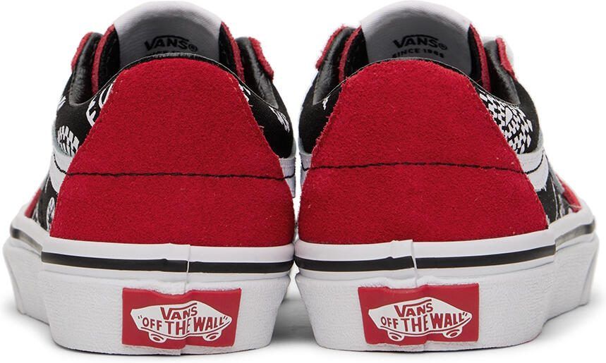 Vans Kids Red  Black SK8-Low Little Kids Sneakers - Picture 2