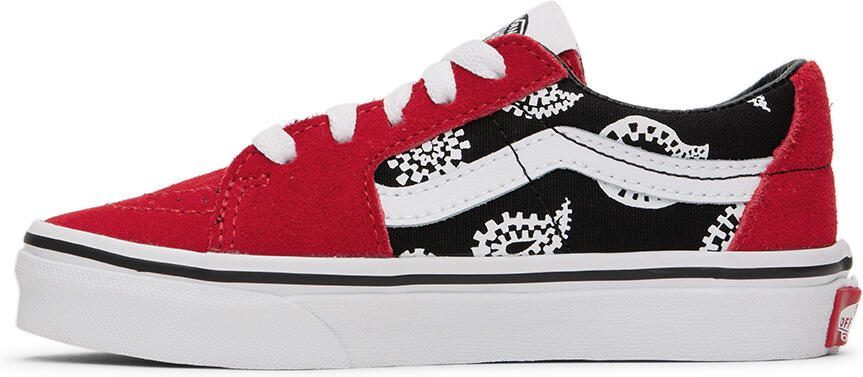 Vans Kids Red  Black SK8-Low Little Kids Sneakers - Picture 3
