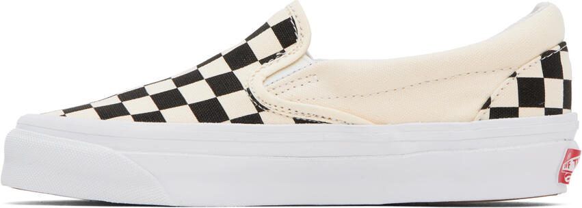 Vans Off-White  Black OG Classic Slip-On LX Sneakers - Picture 9