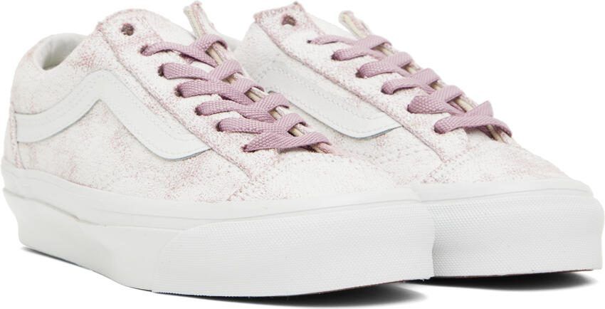 Vans White  Pink Vault OG Style 36 LX Sneakers - Picture 3
