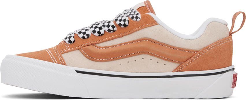 Vans Orange  Beige Knu Skool VLT LX Sneakers - Picture 3