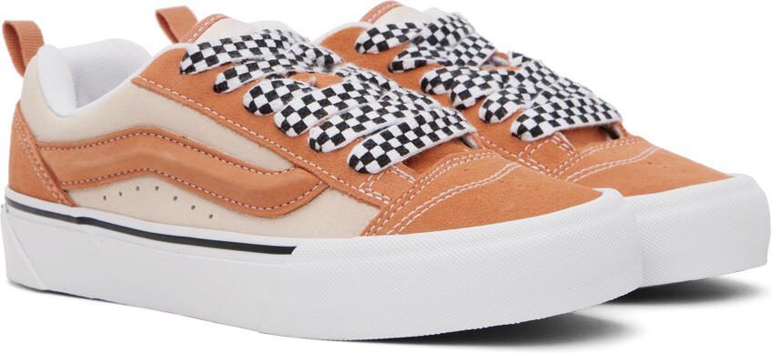 Vans Orange  Beige Knu Skool VLT LX Sneakers - Picture 2