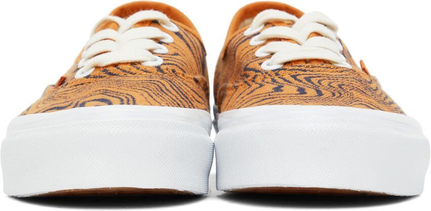 Vans Orange  Navy OG Authentic LX Sneakers - Picture 3