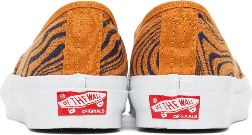 Vans Orange  Navy OG Authentic LX Sneakers - Picture 2