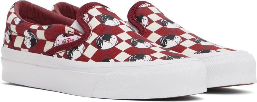 Vans Red  Off-White Billy's Edition OG Classic Slip-On LX Sneakers - Picture 2