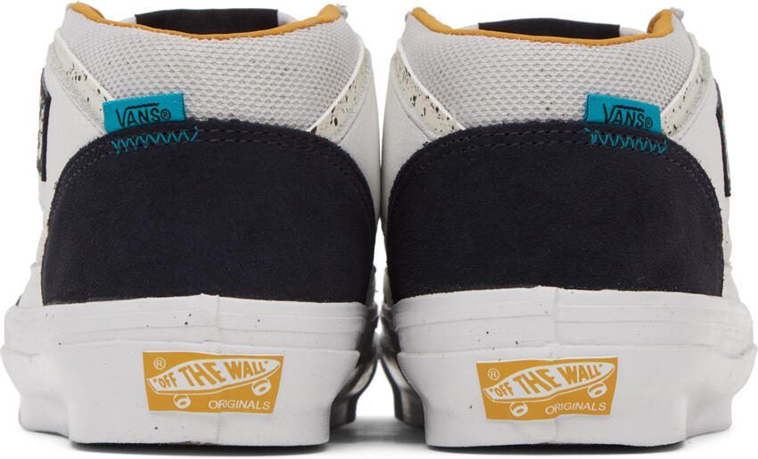 Vans White  Navy OG Half Cab Sneakers