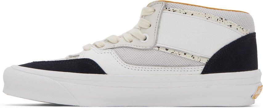 Vans White  Navy OG Half Cab Sneakers - Picture 3