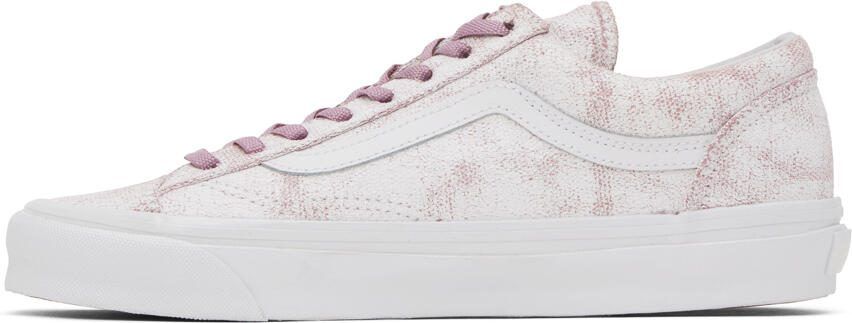 Vans White  Pink Vault OG Style 36 LX Sneakers - Picture 9