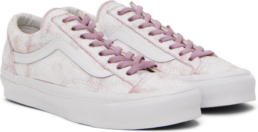 Vans White  Pink Vault OG Style 36 LX Sneakers - Picture 2
