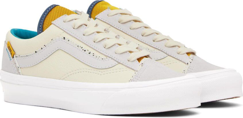 Vans Yellow  White OG Style 36 UI Sneakers - Picture 2