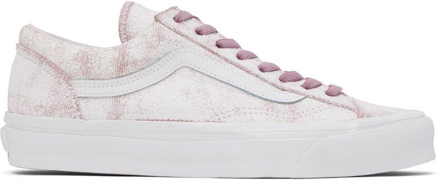 Vans White  Pink Vault OG Style 36 LX Sneakers - Picture 8