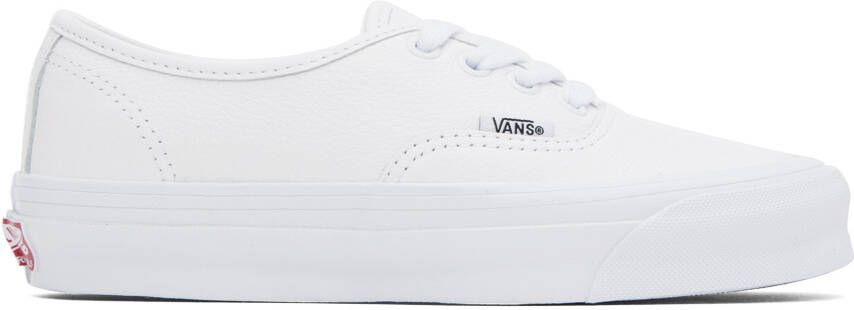 Vans White OG Authentic LX Sneakers - Picture 4