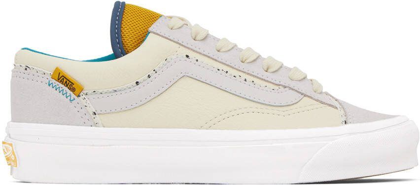 Vans Yellow  White OG Style 36 UI Sneakers - Picture 5