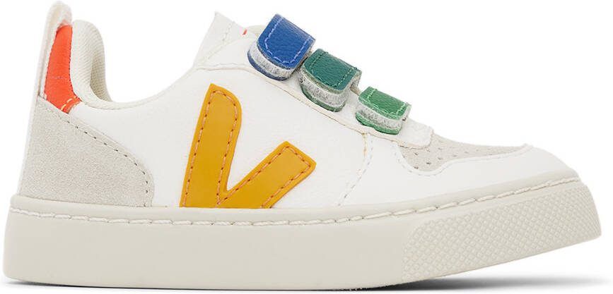 VEJA Baby White  Multicolor V-10 Sneakers - Picture 6