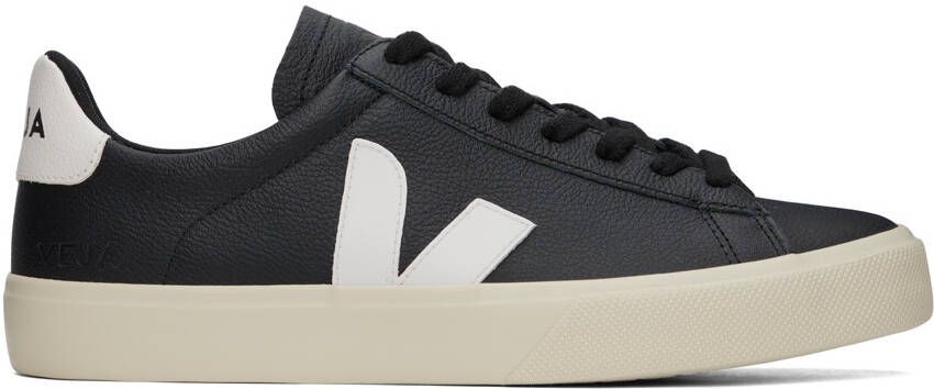 VEJA Black  White Campo Sneakers - Picture 2