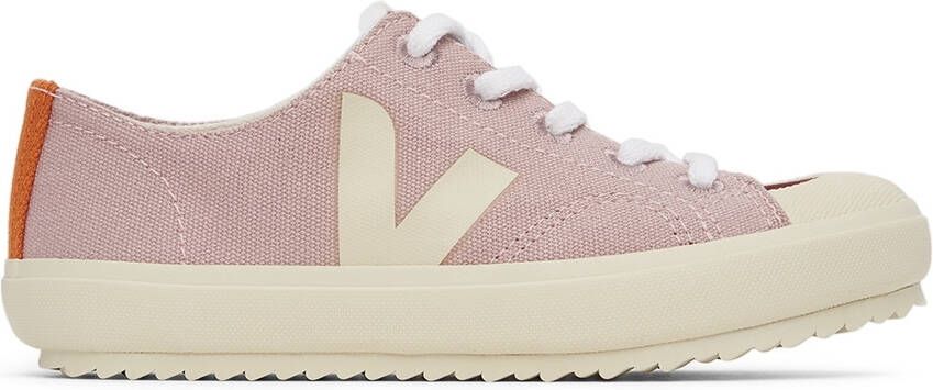 VEJA Kids Pink  Burgundy Canvas Flip Sneakers