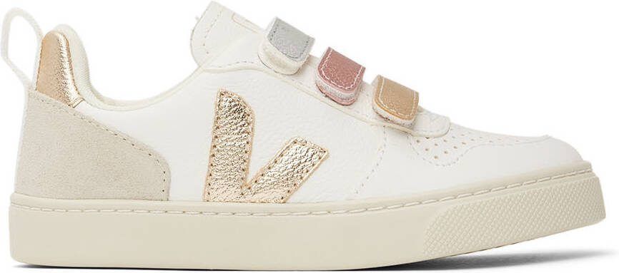 VEJA Baby White  Multicolor V-10 Sneakers - Picture 6
