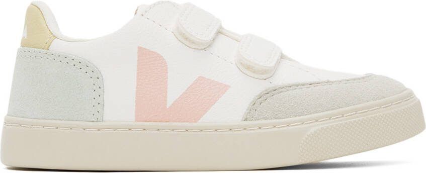 VEJA Kids White  Multicolor V-12 Sneakers - Picture 4