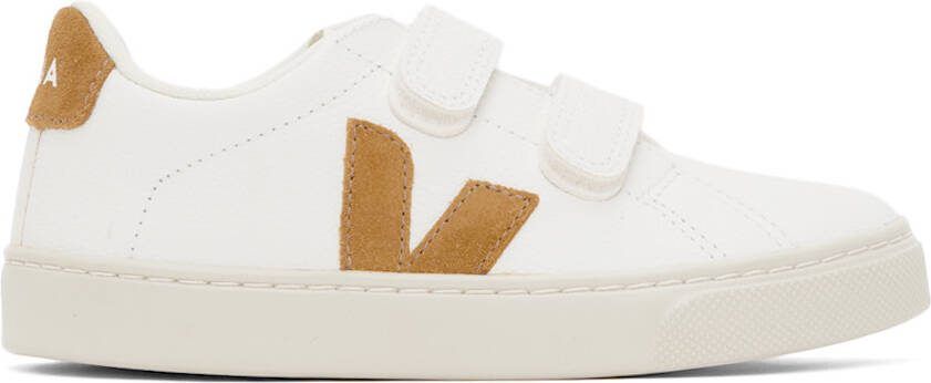 VEJA Kids White  Tan Esplar Sneakers - Picture 4