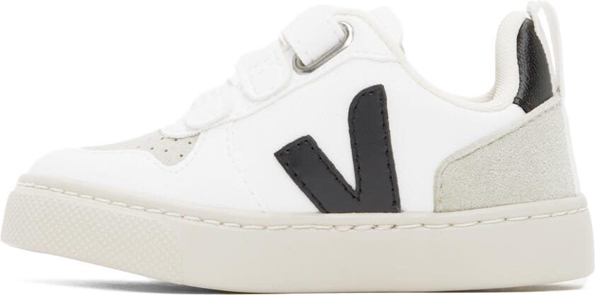 VEJA Baby White  Black V-10 Sneakers - Picture 3