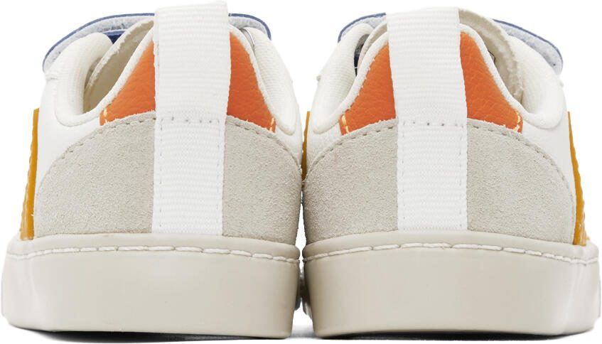 VEJA Baby White  Multicolor V-10 Sneakers - Picture 2