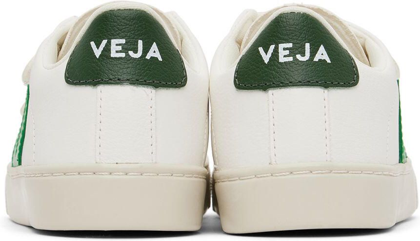 VEJA Kids White  Green Esplar Sneakers
