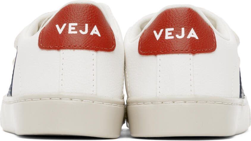 VEJA Kids White  Navy Leather Esplar Sneakers