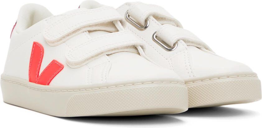 VEJA Kids White  Pink Esplar Sneakers