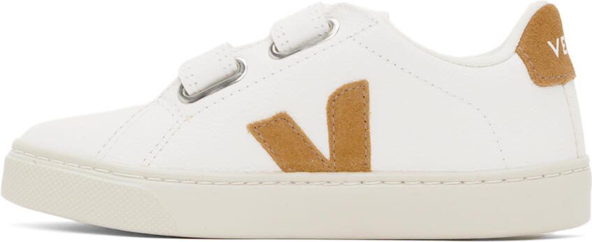 VEJA Kids White  Tan Esplar Sneakers - Picture 3