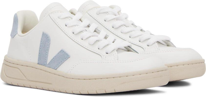 VEJA White  Blue V-12 Sneakers - Picture 2