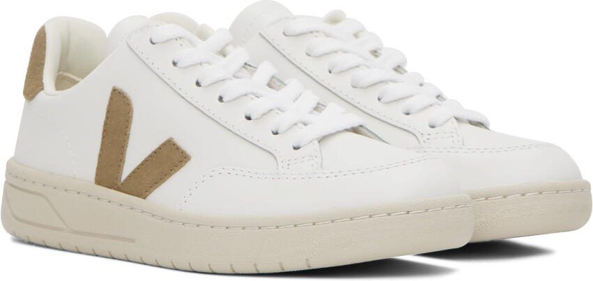 VEJA White  Tan V-12 Sneakers - Picture 2